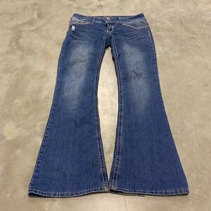 Hydraulic Womens Jeans Bootcut Flare Distressed Medium Wash Size 9 10